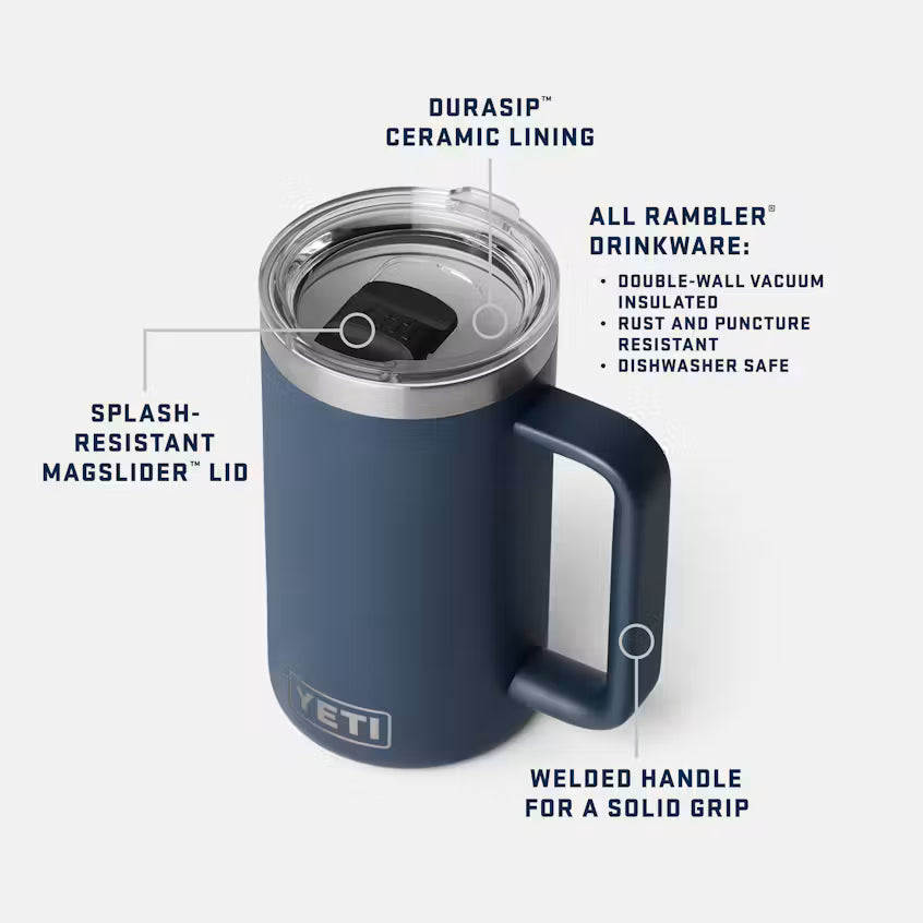 Yeti Rambler® 710mL Mug 2.0 w/Durasip™ Ceramic Lining - Wetlands Camo