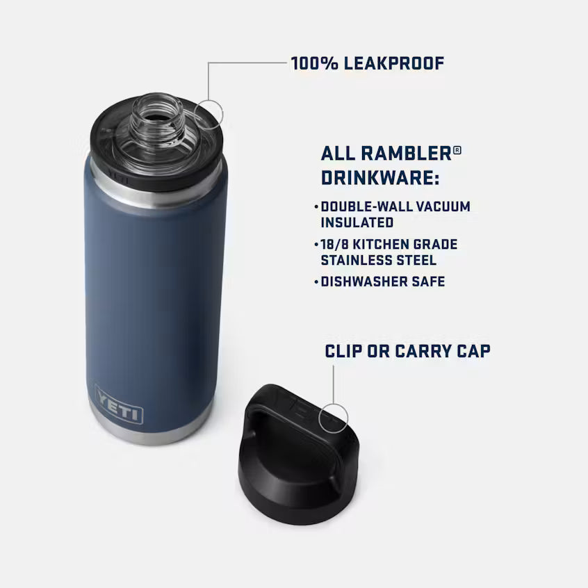 Yeti Rambler® 769mL Bottle w/Chug Cap - Mist/Pink/Grasshopper
