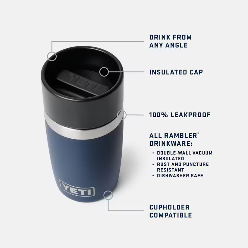 Yeti Rambler® 236mL Travel Bottle w/Commuter Cap - Royal Blue