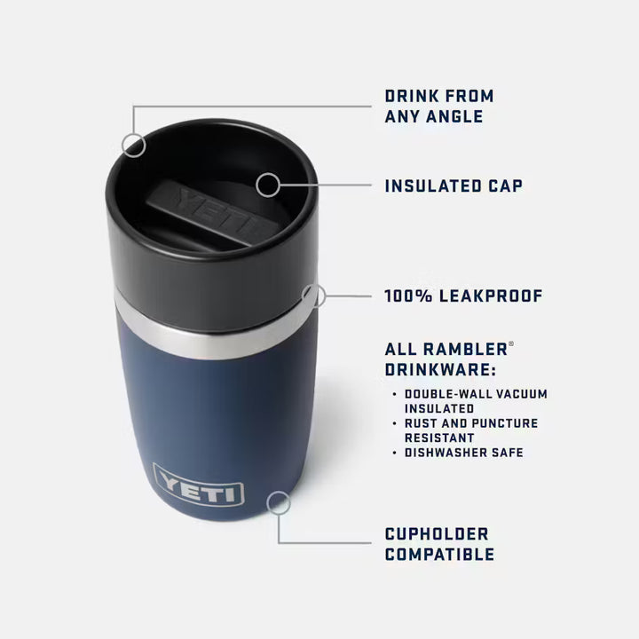 Yeti Rambler® 236mL Travel Bottle w/Commuter Cap - Royal Blue