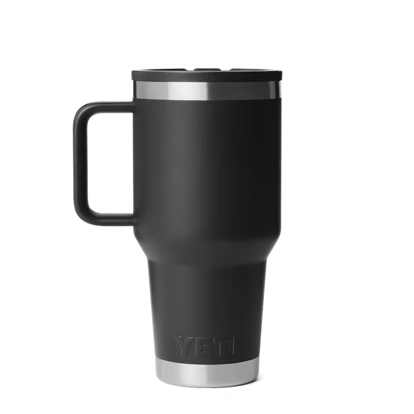 Yeti Rambler 887ml Travel Mug w Straw - Black - Irvine Tack & Western Wear
