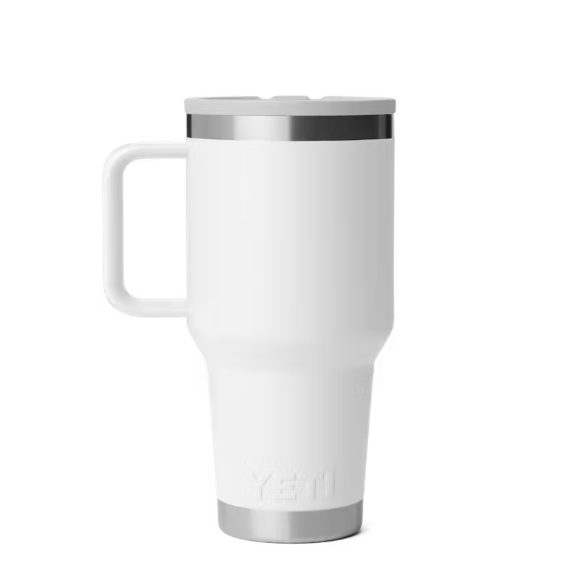 Yeti Rambler 887ml Travel Mug w Straw - White - Irvine Tack & Western Wear