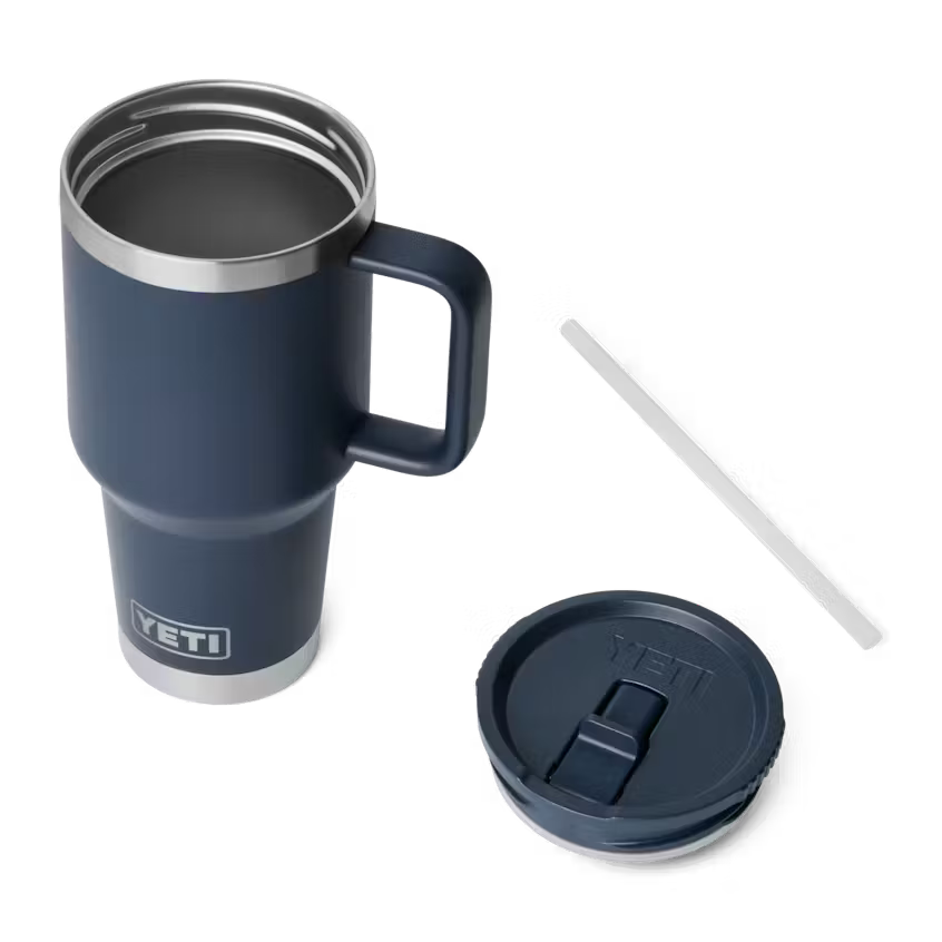 Yeti Rambler 887ml Travel Mug w Straw - Navy - Irvine Tack & Western Wear