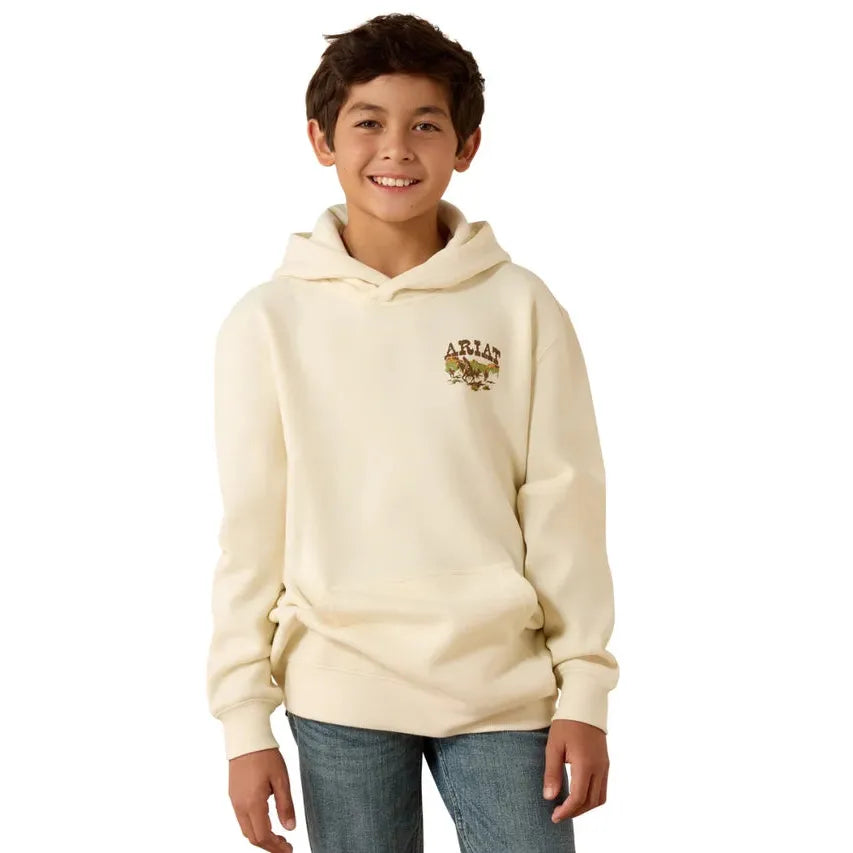 Ariat Youth Cowboy Tough Hoodie - Adobe