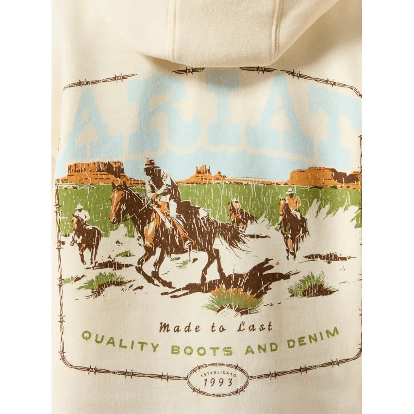 Ariat Youth Cowboy Tough Hoodie - Adobe