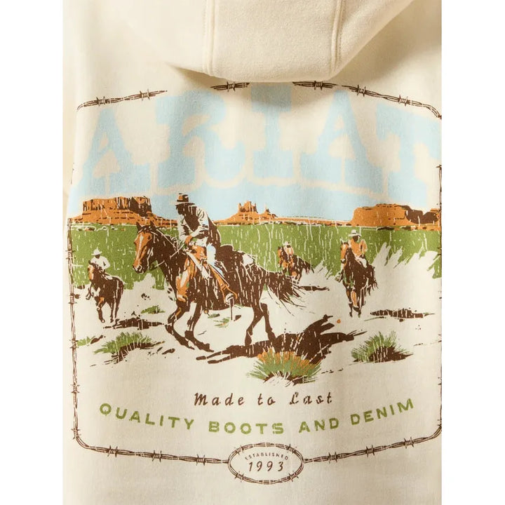 Ariat Youth Cowboy Tough Hoodie - Adobe