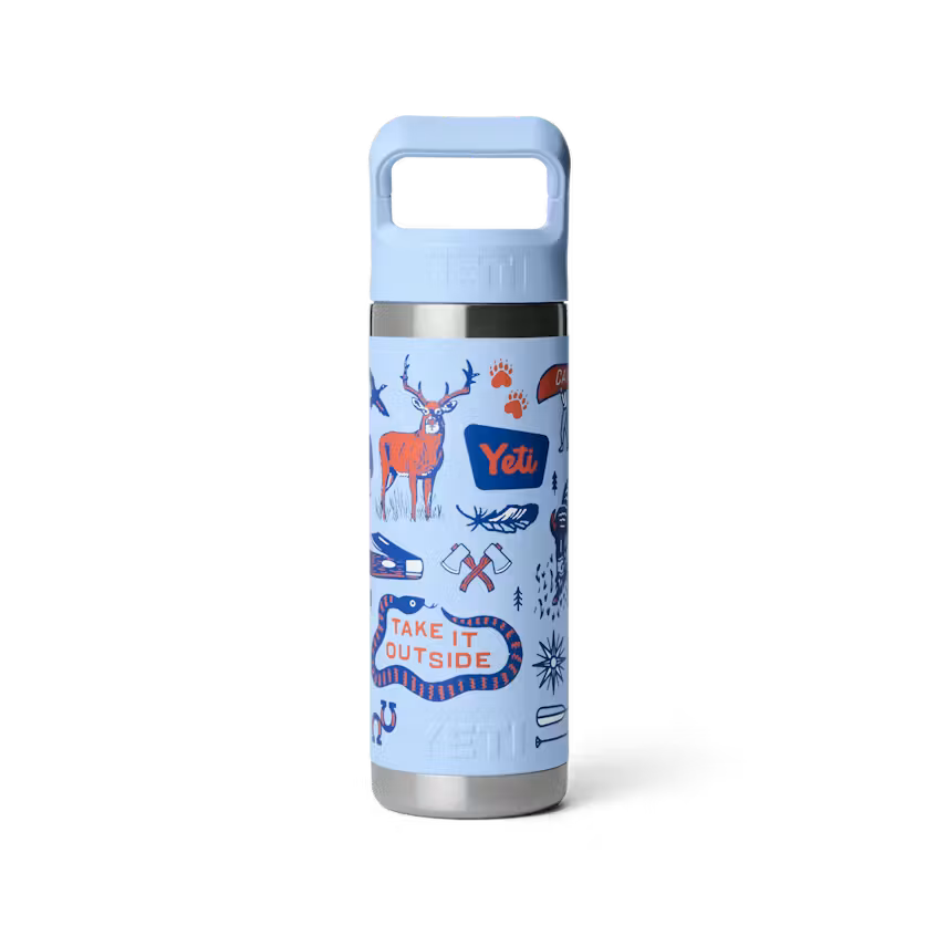 Yeti Rambler® 532ml Water Bottle w/Colour-Matched Straw Cap - Big Sky Summer Camp