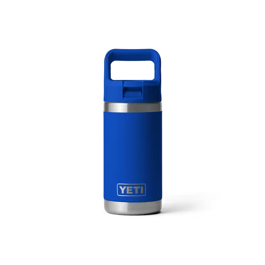 Yeti Rambler® Jr 355ml Kids Water Bottle w/Coloured Straw Cap- Royal Blue