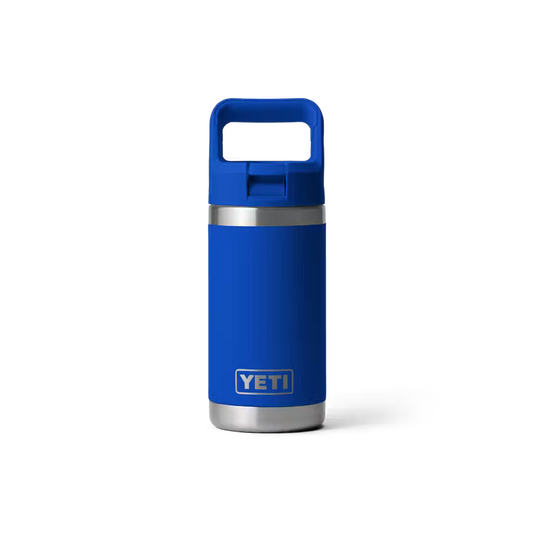 Yeti Rambler® Jr 355ml Kids Water Bottle w/Coloured Straw Cap- Royal Blue