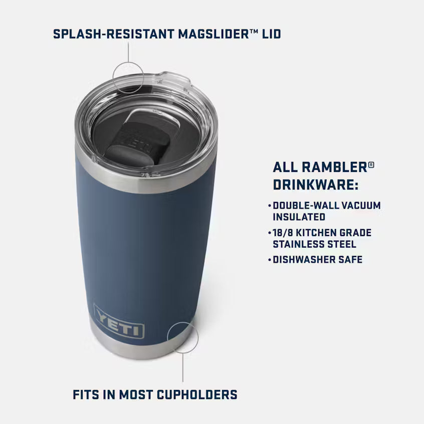 Yeti Rambler® 591mL Tumbler w Magslider™ Lid - Royal Blue