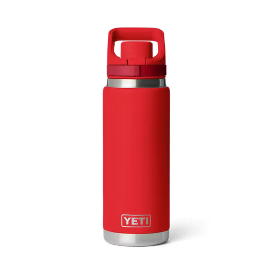 Yeti Rambler 769mL Water Bottle w/Flip Chug Cap - Rescue Red