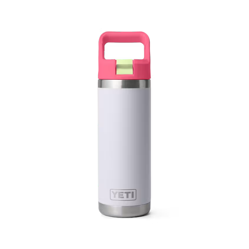 Yeti Rambler® 532mL Water Bottle w/Color Matched Straw Cap - Mist/Pink/Grasshopper