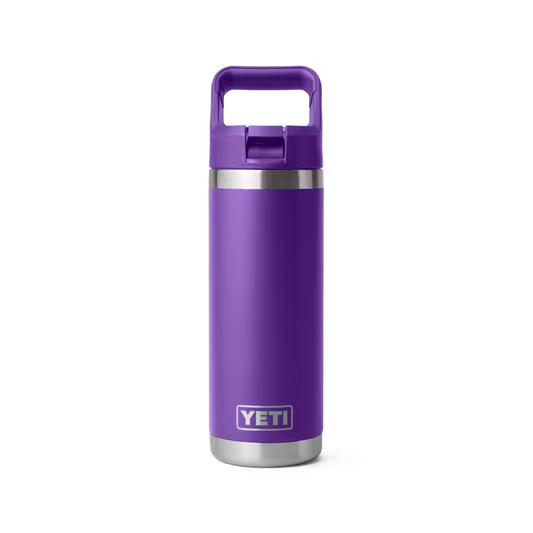 Yeti Rambler® 532mL Water Bottle w/Colour Matched Straw Cap - Pace Purple
