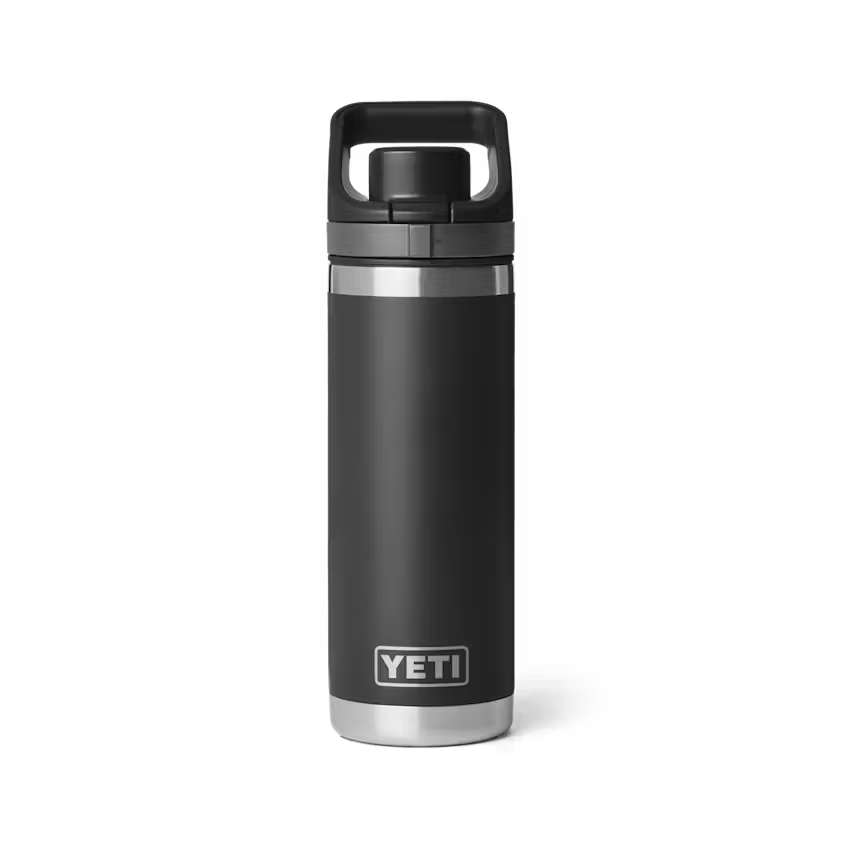 Yeti Rambler 532mL Water Bottle w/Flip Chug Cap - Black
