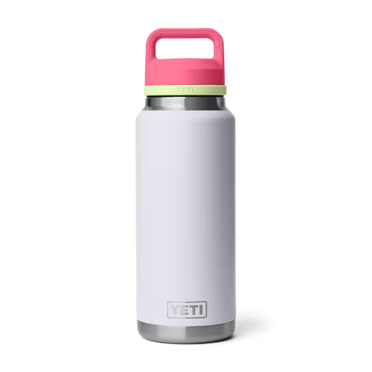 Yeti Rambler® 1L Bottle w/Chug Cap - Mist/Pink/Grasshopper