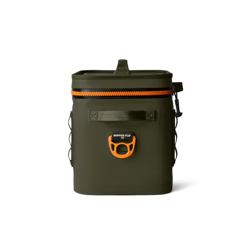 Yeti Hopper Flip® 12 Soft Cooler - Olive/King Crab Orange