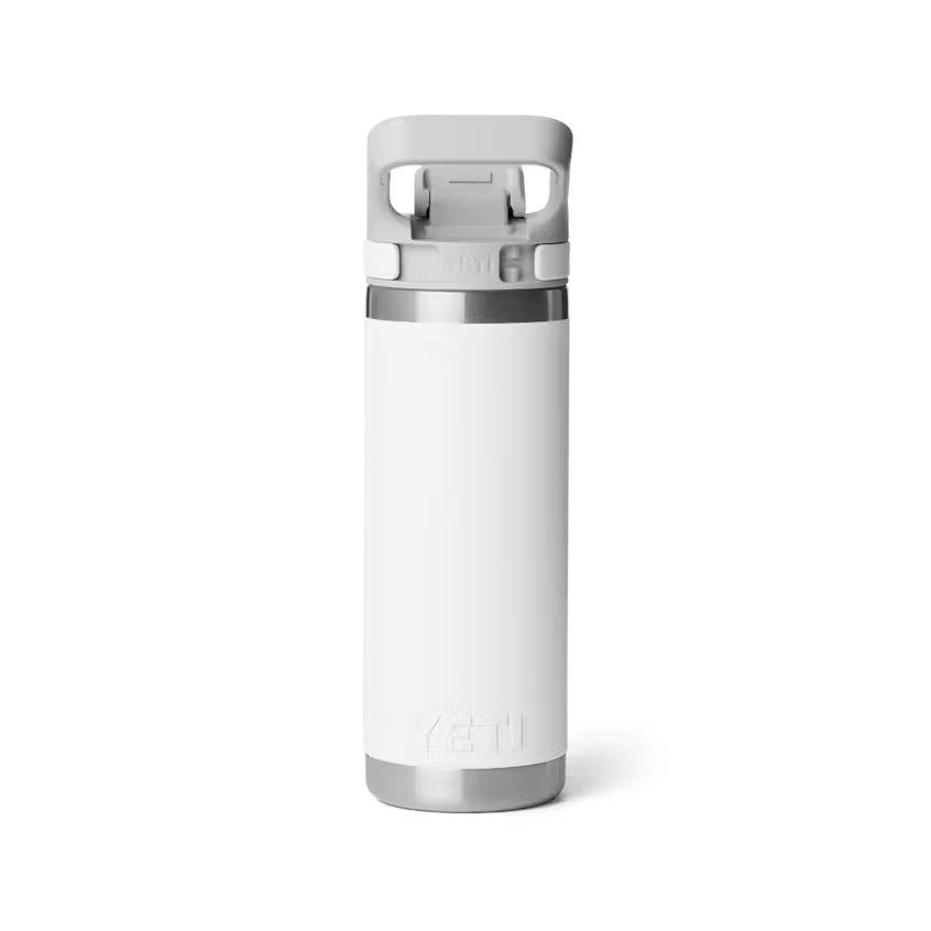 Yeti Rambler® 532mL Water Bottle w/Flip Chug Cap - White