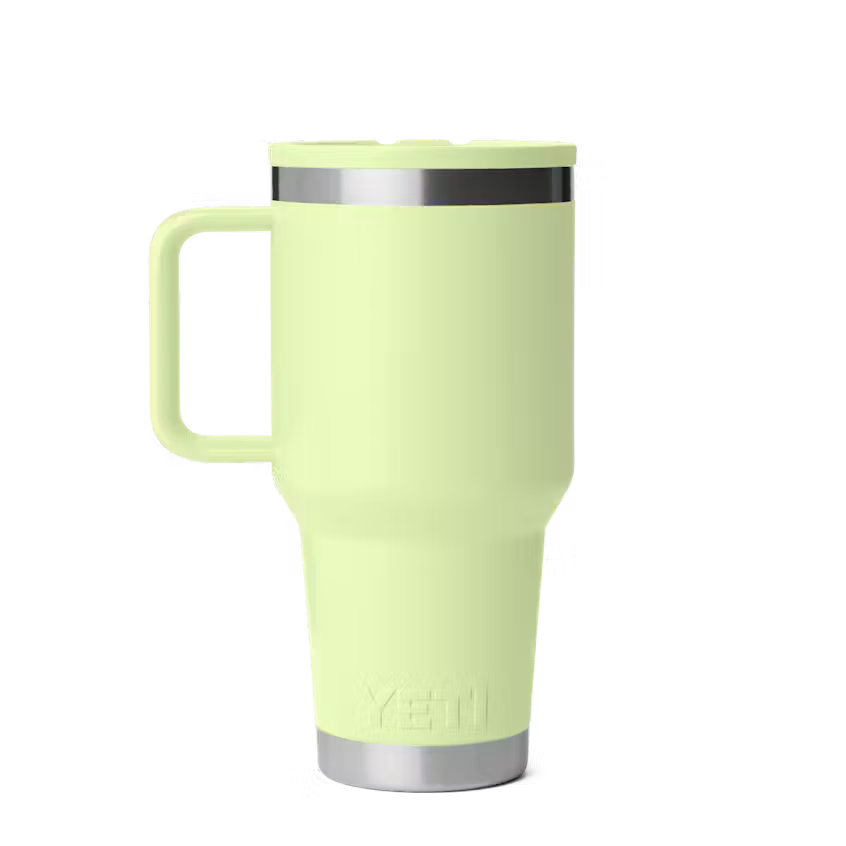 Yeti Rambler® 887mL Travel Mug w Colour Matched Straw Lid - Grasshopper