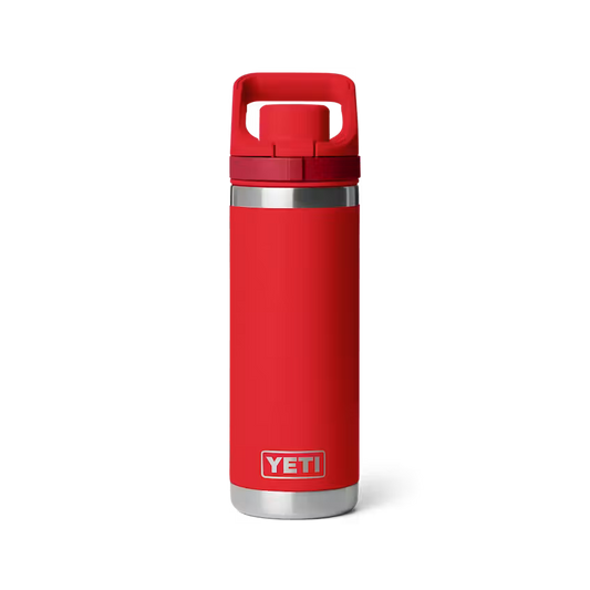 Yeti Rambler 532mL Water Bottle w/Flip Chug Cap - Rescue Red