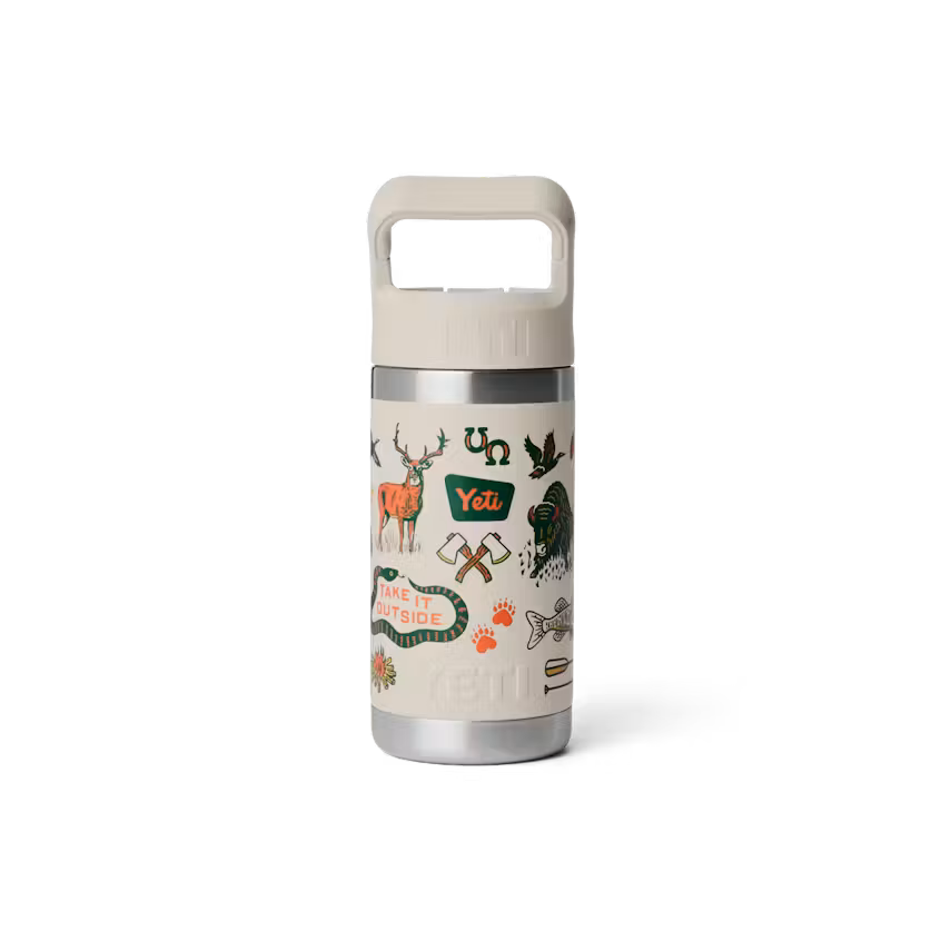 Yeti Rambler® Jr. 355mL Kids Water Bottle w/Colour-Matched Straw Cap - Cape Summer Camp