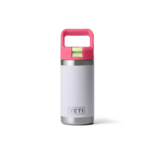 Yeti Rambler® Jr. 355mL Kids Water Bottle w/Color Matched Straw Cap - Mist/Pink/Grasshopper