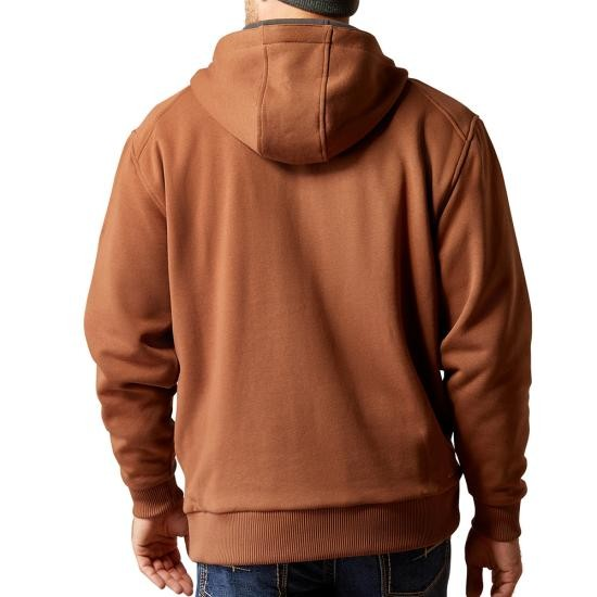 Ariat Men's Rebar All Weather Full Zip Hoodie - Aztec