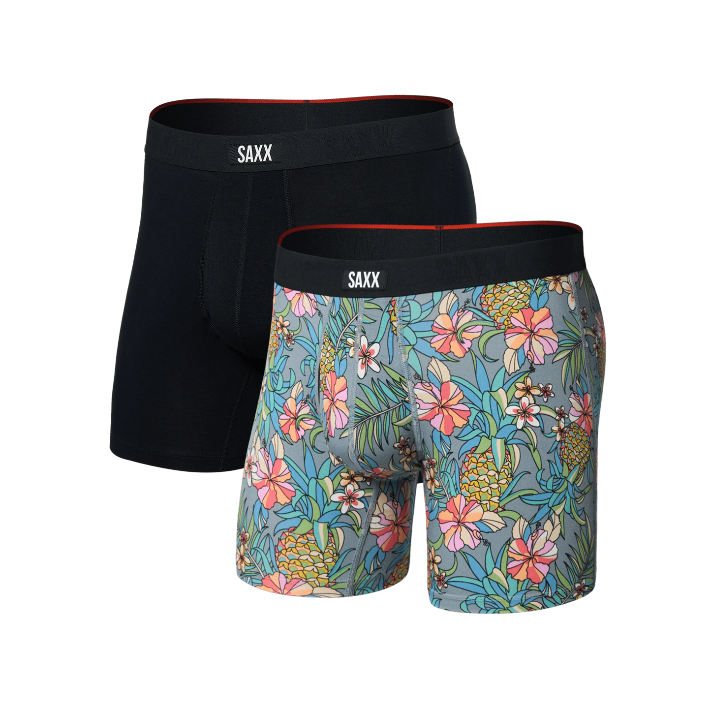 Saxx Vibe Xtra Soft Boxer Brief- Pineapple Field - 2 pack
