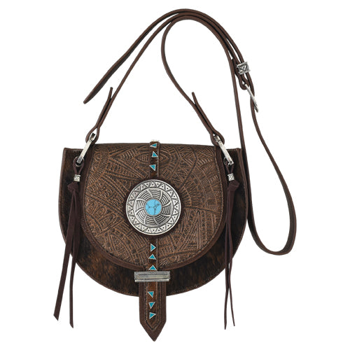 Catchfly Saddlebag Hair ON with Design and Concho