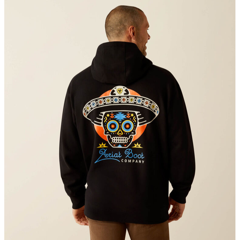 Ariat Men's Sugar Skull  Hoodie - Black