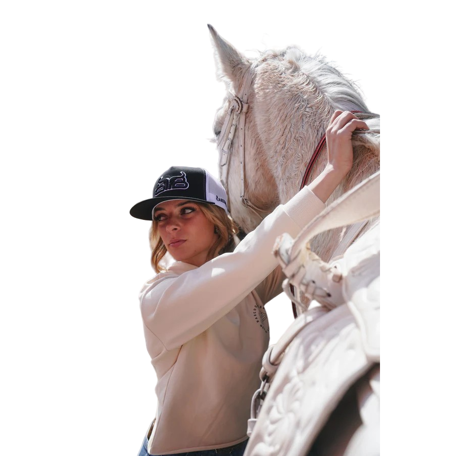 Baredown Brand Hoodie Light Tan Cropped