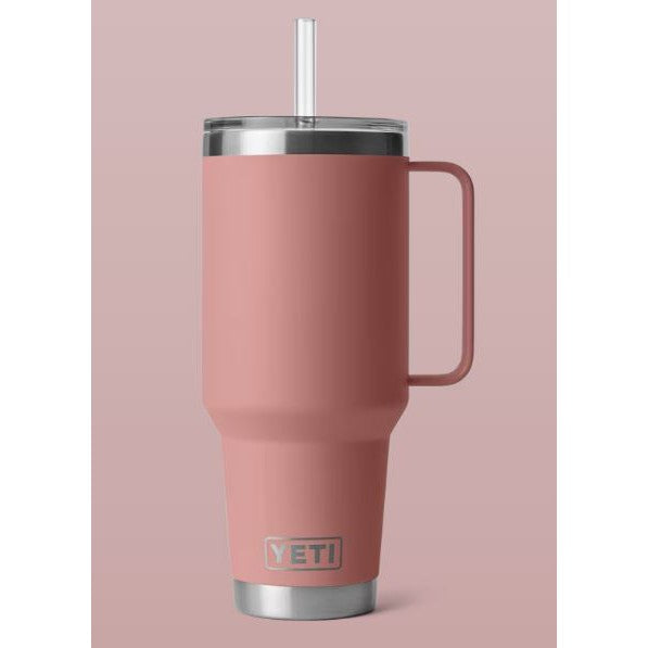 Yeti Rambler 1.2L Mug with Straw - Sandstone Pink