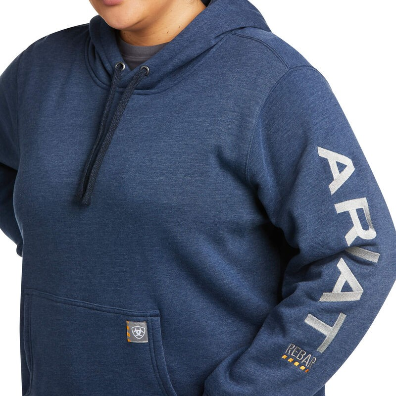 Ariat Women's Rebar Graphic Hoodie - Blue Indigo/Night Sky