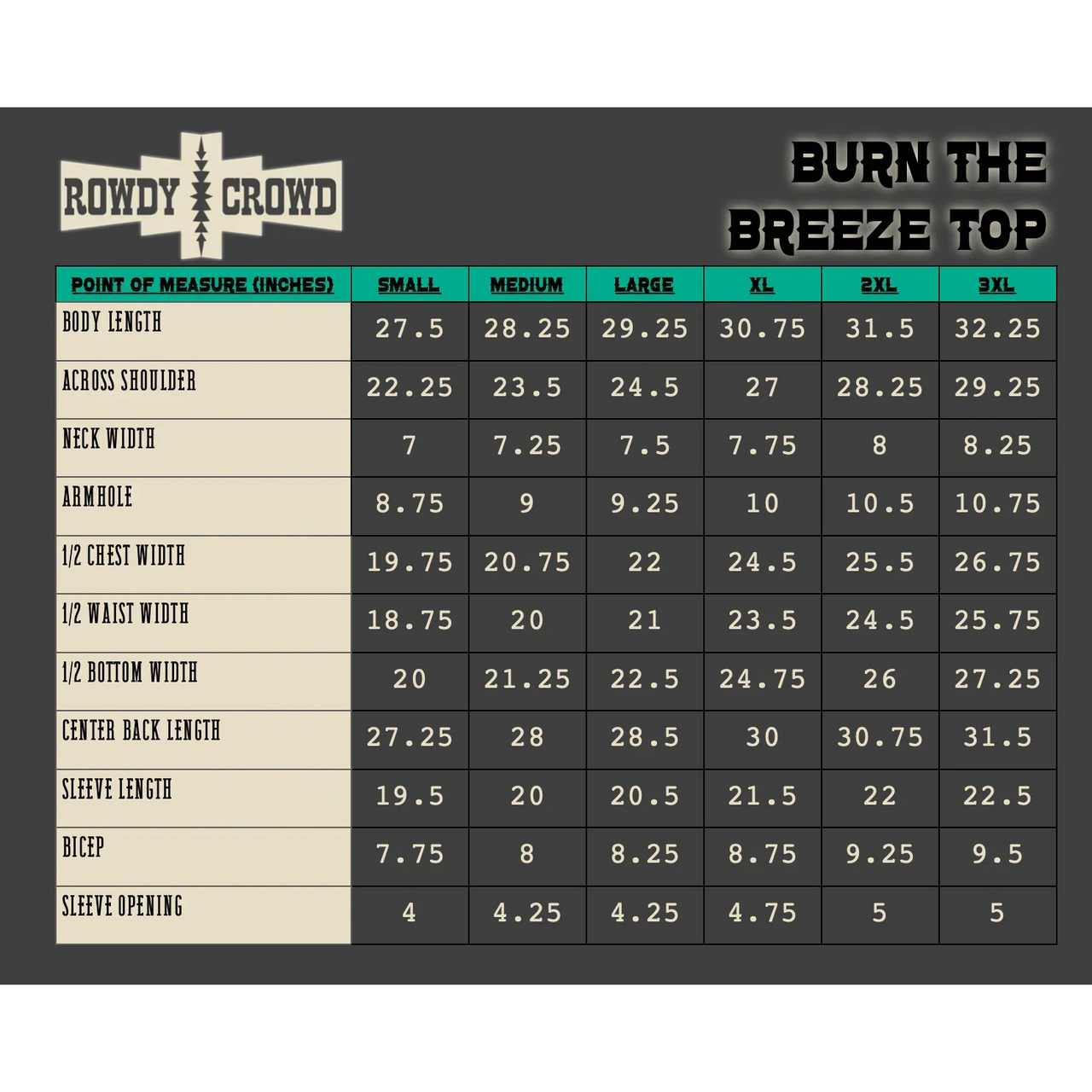 Rowdy Crowd Burn The Breeze Top