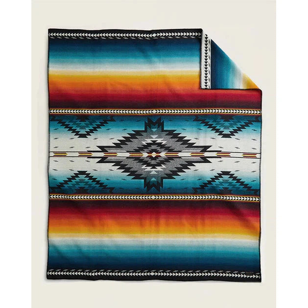 Pendleton Jacquard Unnapped Rope Saltillo Sunset-Twin/Orange