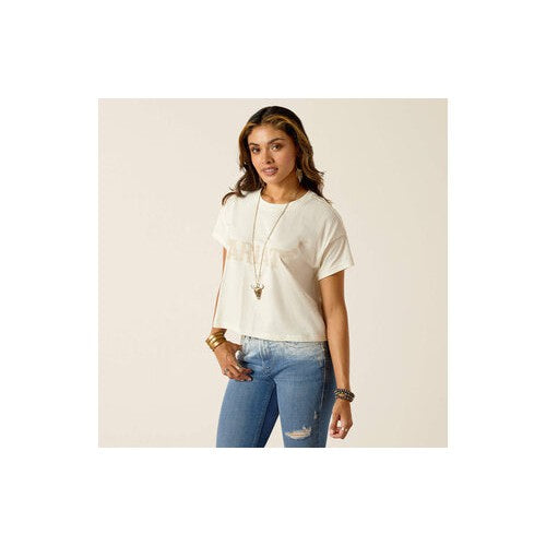 Ariat Women's Wild Hat T Shirt - Coconut Milk