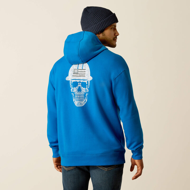 Ariat Men's Rebar Roughneck Pullover Hoodie - Imperial Blue