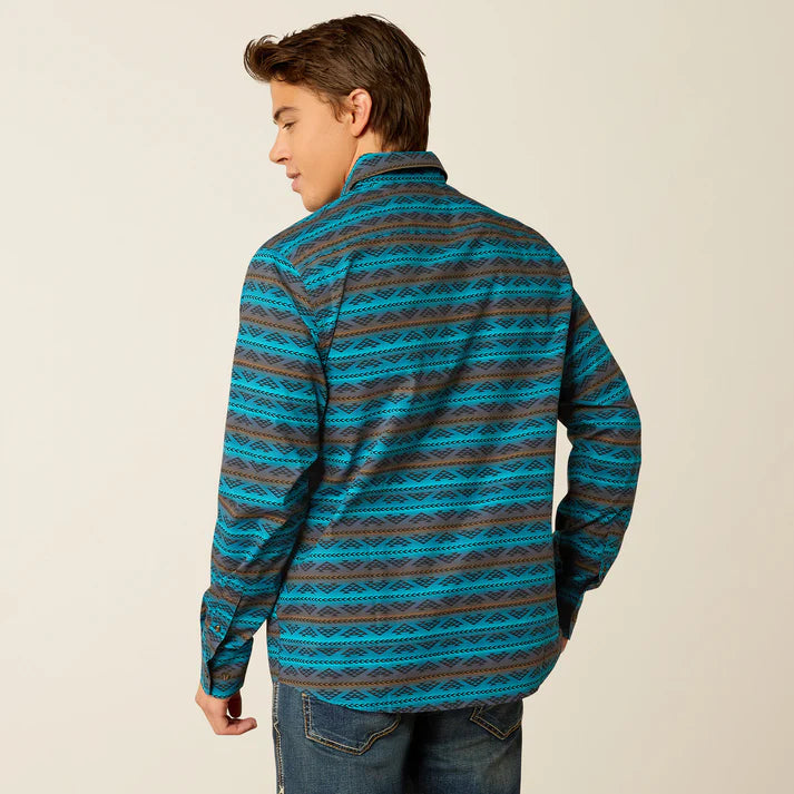 Ariat Men's Madison Modern Long Sleeve Shirt - Turquoise