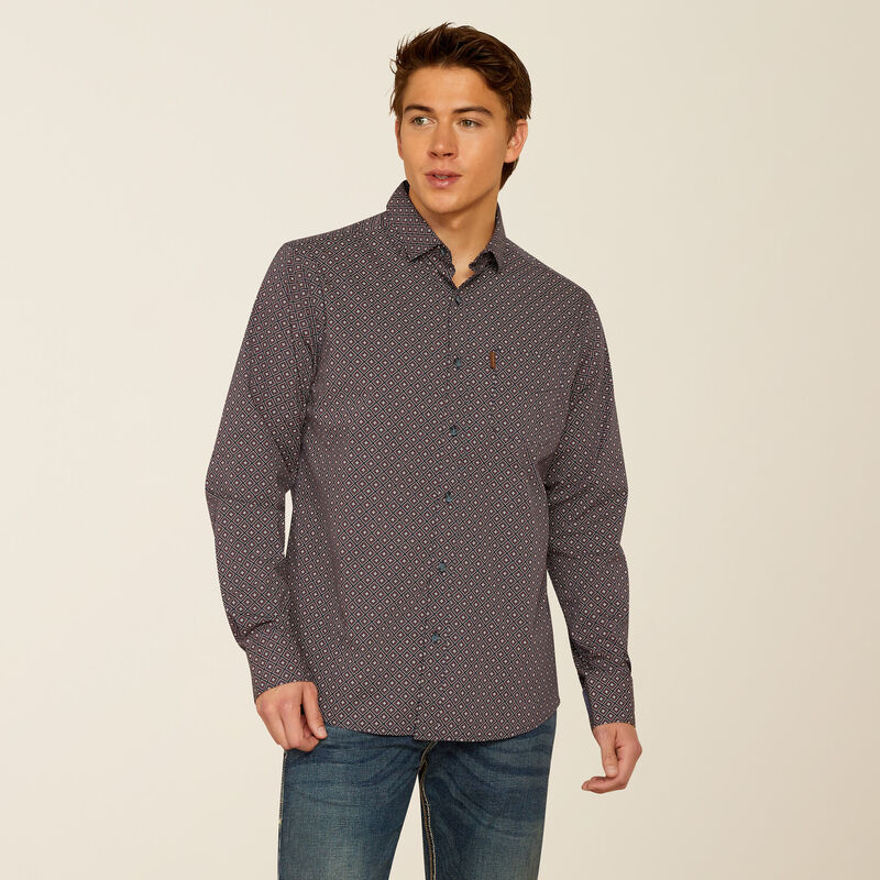 Ariat Men's Mattie Modern Long Sleeve Shirt- Parisian Night