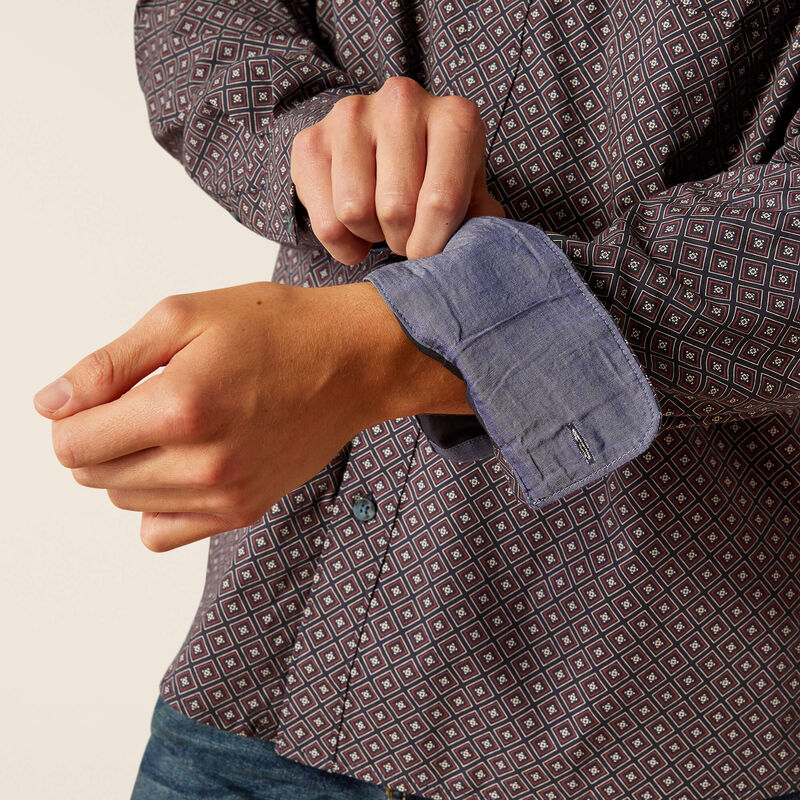 Ariat Men's Mattie Modern Long Sleeve Shirt- Parisian Night