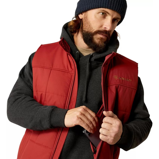 Ariat Men's Crius Insulated Vest - Rosewood