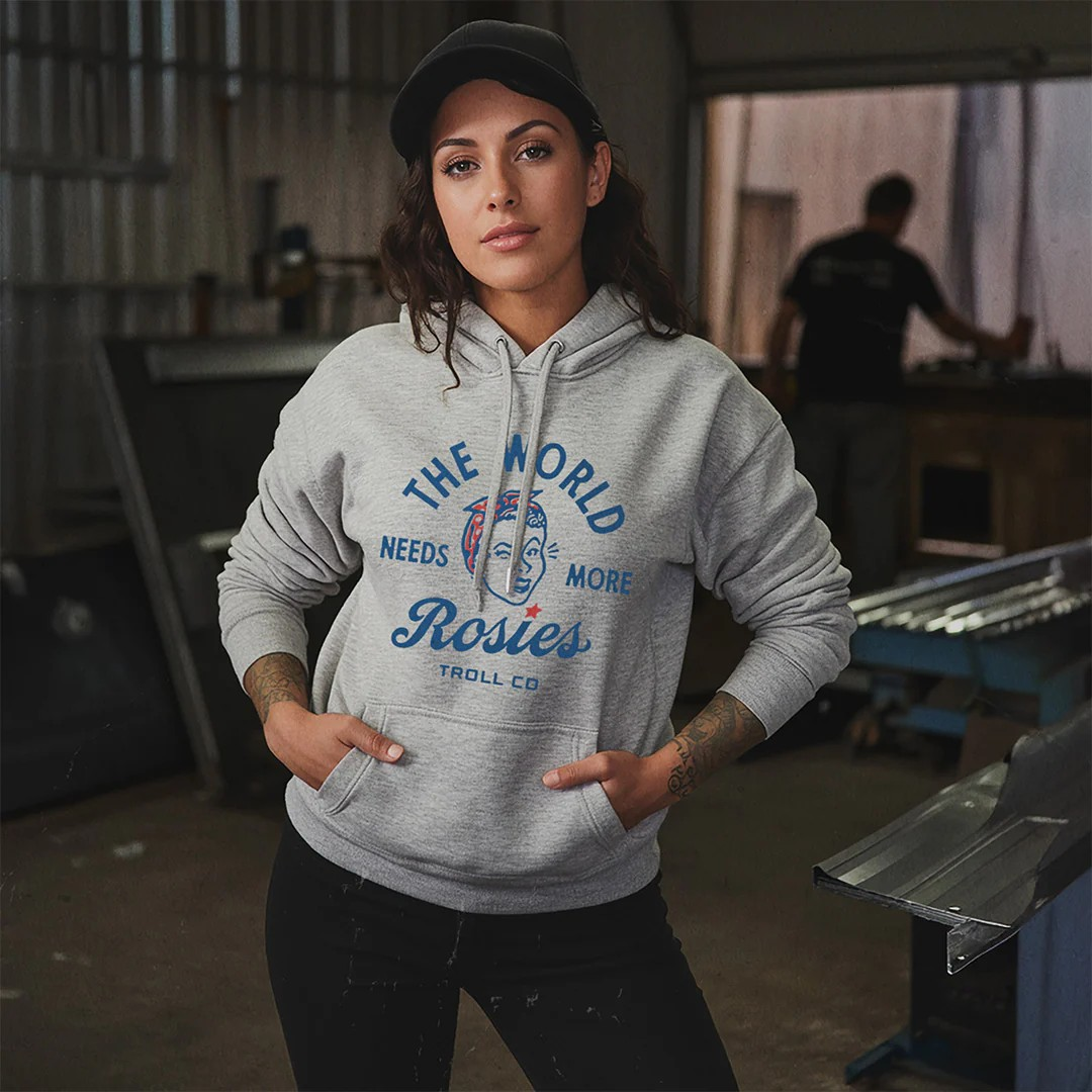 Troll Clothing Co Retro Rosie Hoodie - Assorted Colours