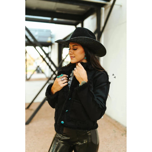 2 Fly Co. Women's Long Sleeve  Jacket with Plush Lining- Black