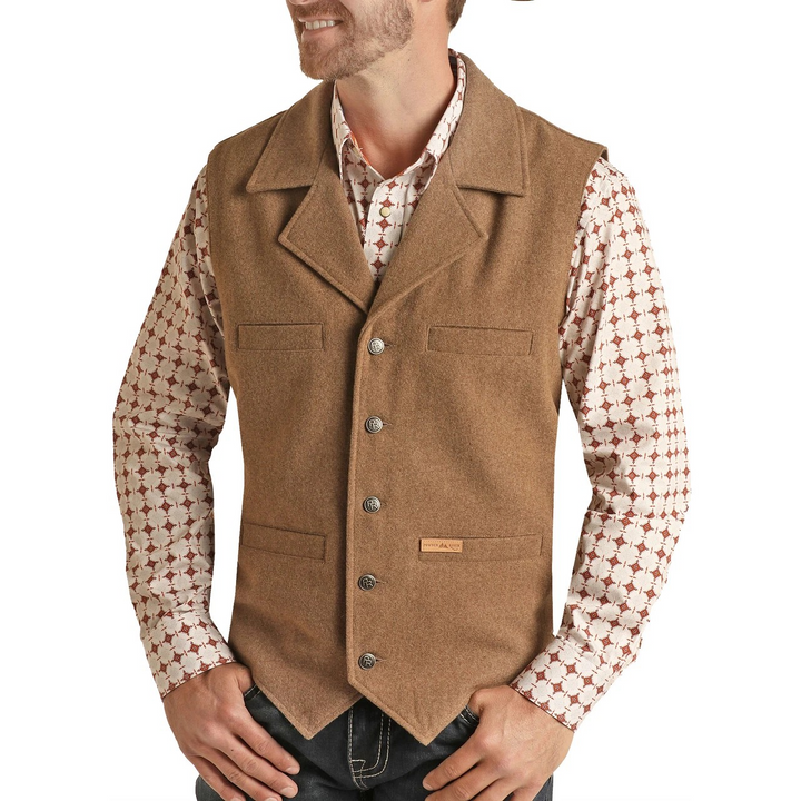 Powder River Solid Snap Closure Montana Vest - Assorted Colours