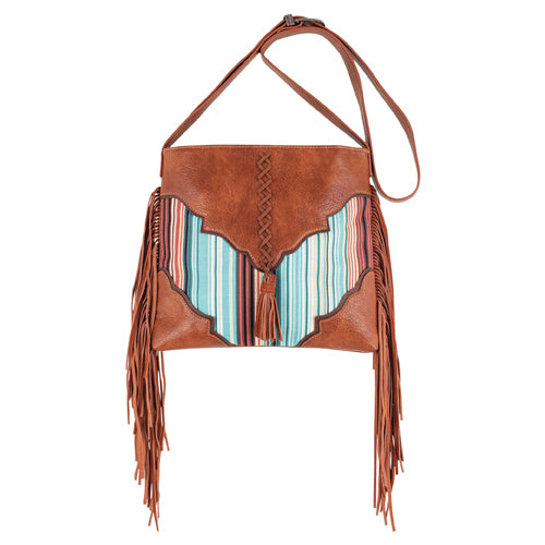 Catchfly Women's Crossbody Bag with Multicolor Stripes