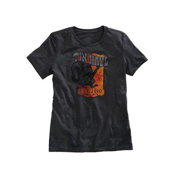 Tin Haul Women's Short Sleeve Tee Shirt- Grey