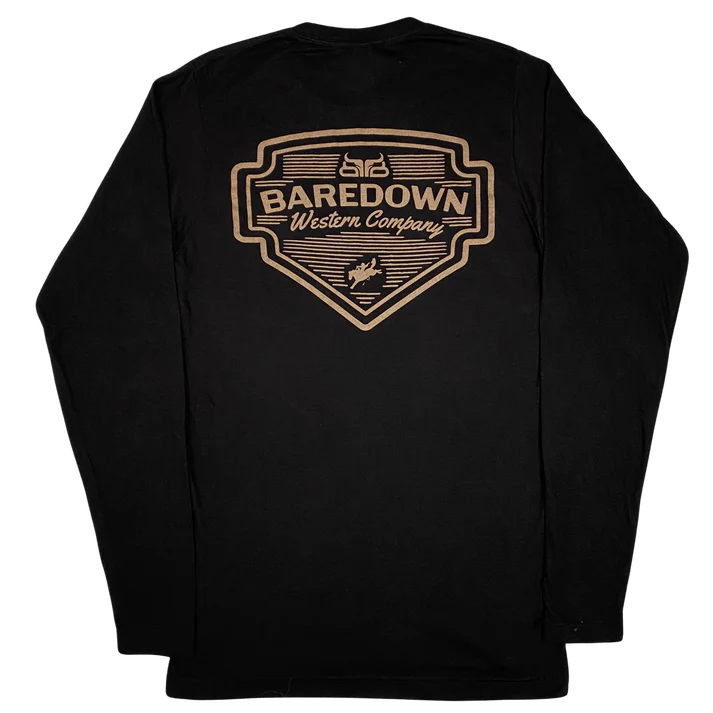 Baredown Brand Men's Long Sleeve Frontier - Black