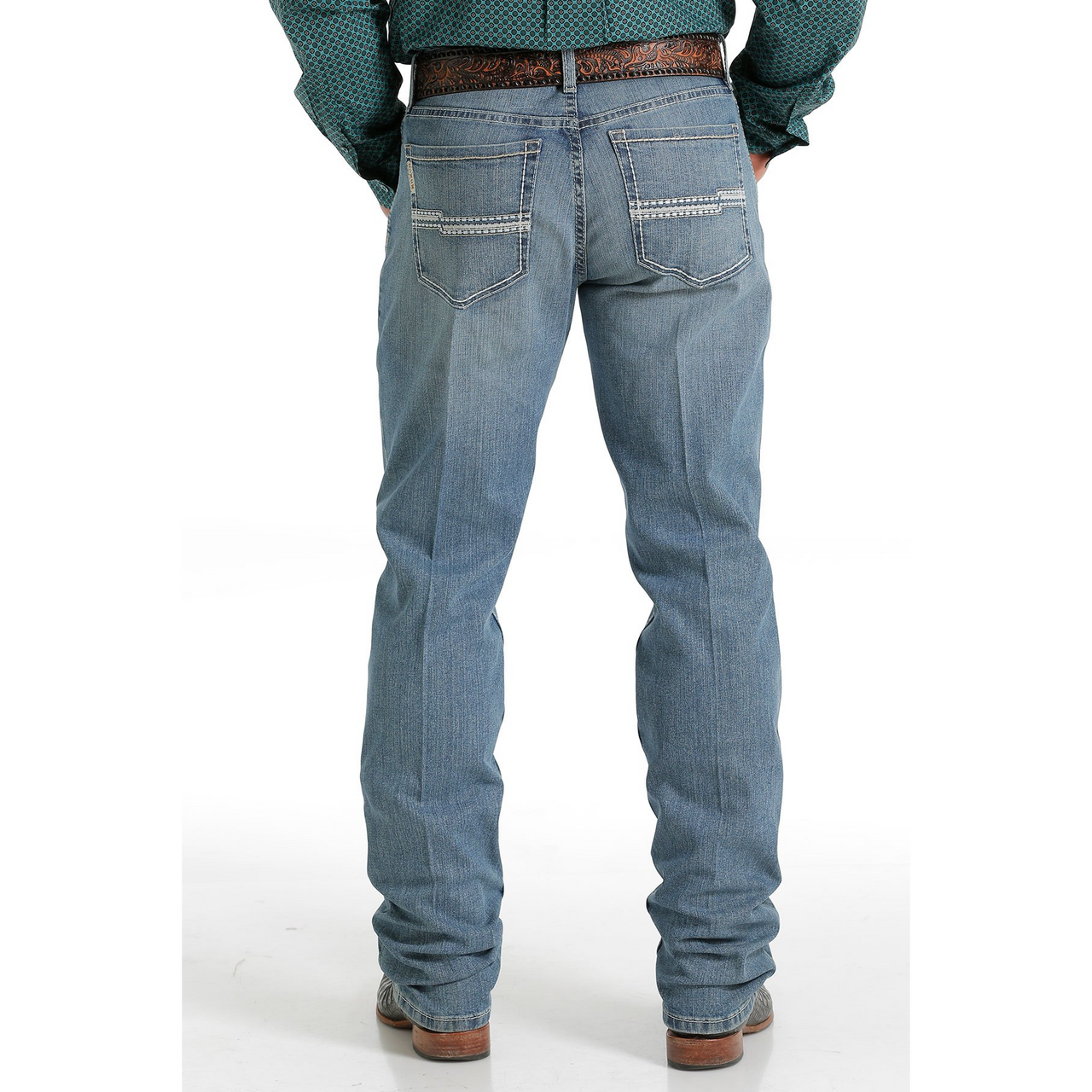 Cinch Mens Slim Fit Jesse Jeans - Light Stonewash