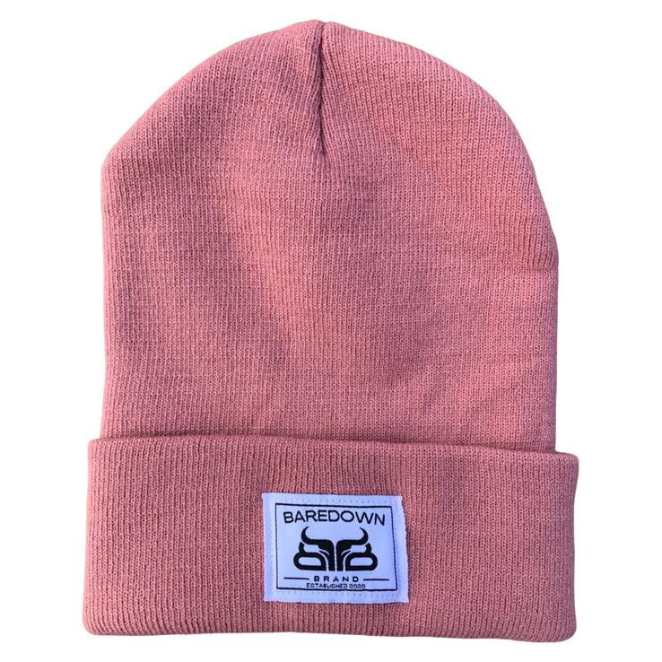 Baredown Brand Classic Beanie w/White Baredown Sewn Label - Multiple Colours