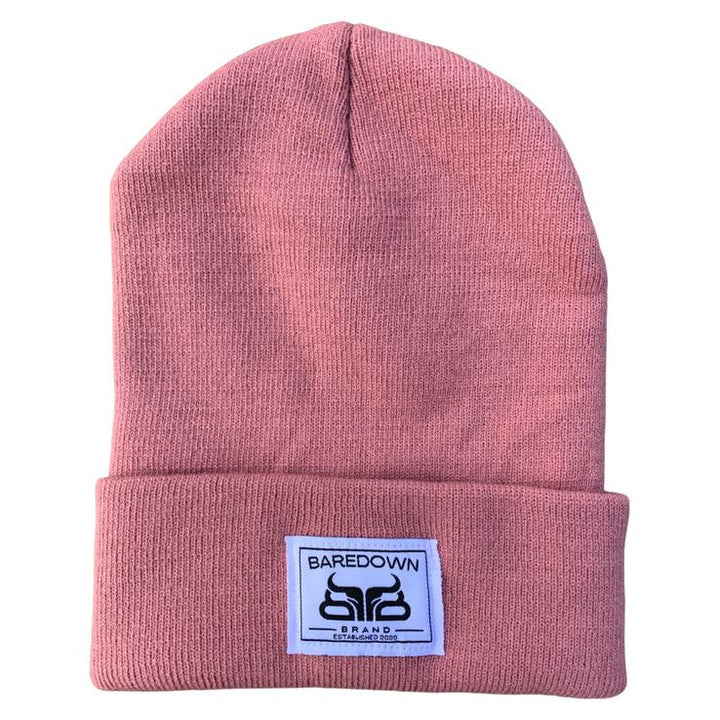 Baredown Brand Classic Beanie w/White Baredown Sewn Label - Multiple Colours