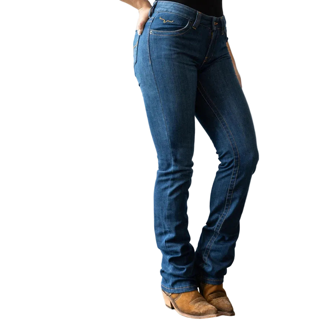 Kimes Women's Betty17 Mid Rise Bootcut Jeans - Blue - Irvine Tack & Western Wear